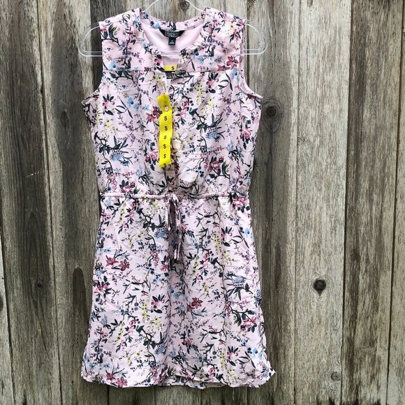 Nicole Miller Original Pink Floral Sleeveless Midi Dress Small NWT - Picture 3 of 9
